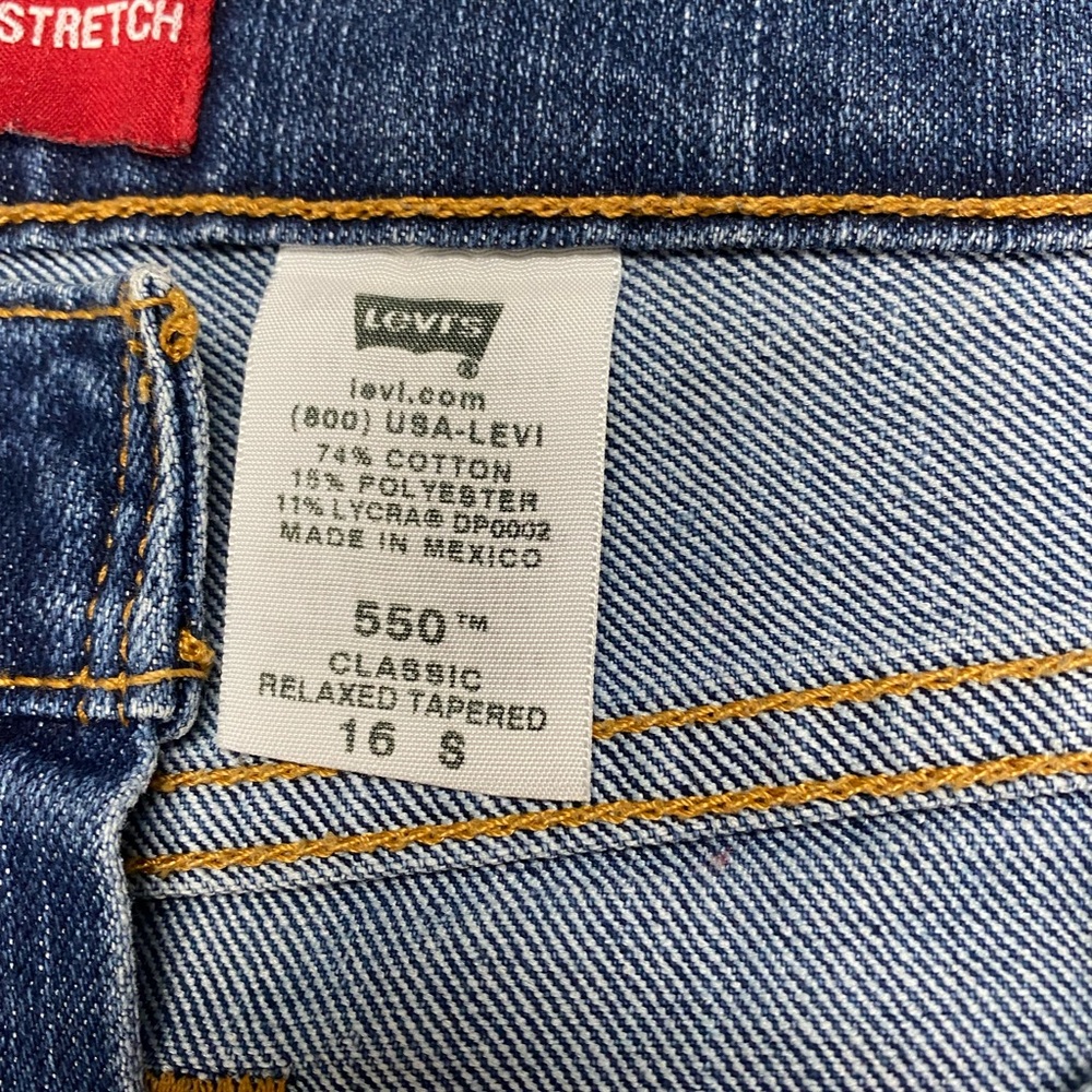 Levi’s classic relaxed stretch 550 size 16 short - Picture 6 of 11